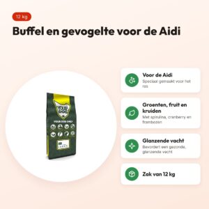Yourdog hondenvoer Aidi 12 kg – buffel en gevogelte – voordelen