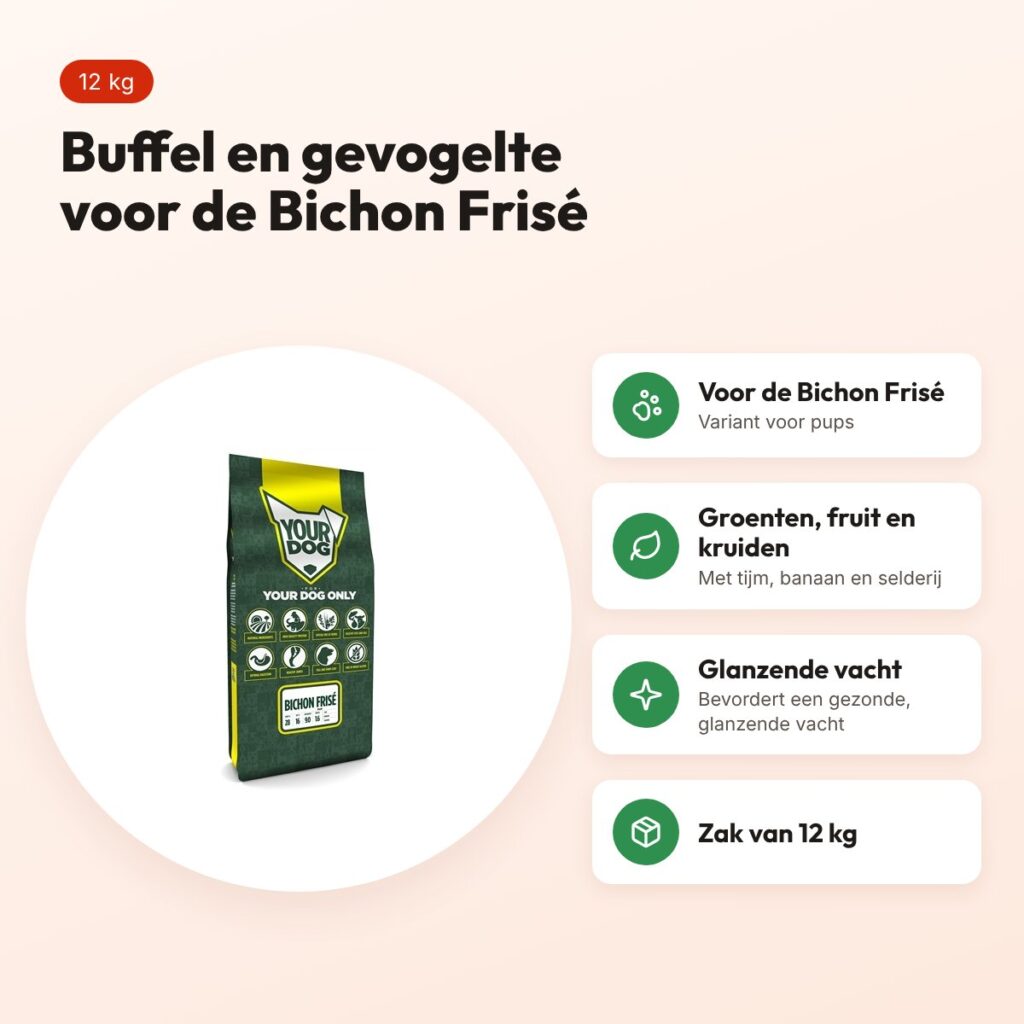 Yourdog hondenvoer Bichon Frisé Pup 12 kg – buffel en gevogelte – voordelen