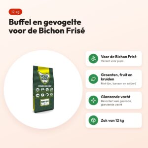 Yourdog hondenvoer Bichon Frisé Pup 12 kg – buffel en gevogelte – voordelen