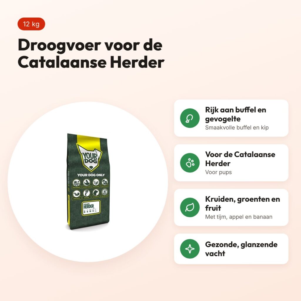 Yourdog hondenvoer Catalaanse Herder Pup 12 kg – buffel en gevogelte – voordelen