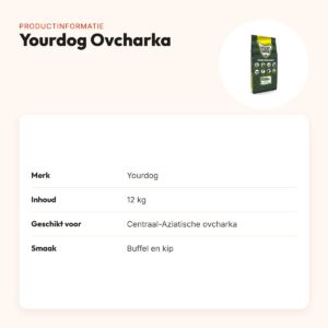 Yourdog hondenvoer Centraal-Aziatische Ovcharka 12 kg – buffel en kip – productinformatie