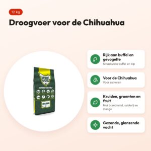 Yourdog hondenvoer Chihuahua Senior 12 kg – buffel en gevogelte – voordelen
