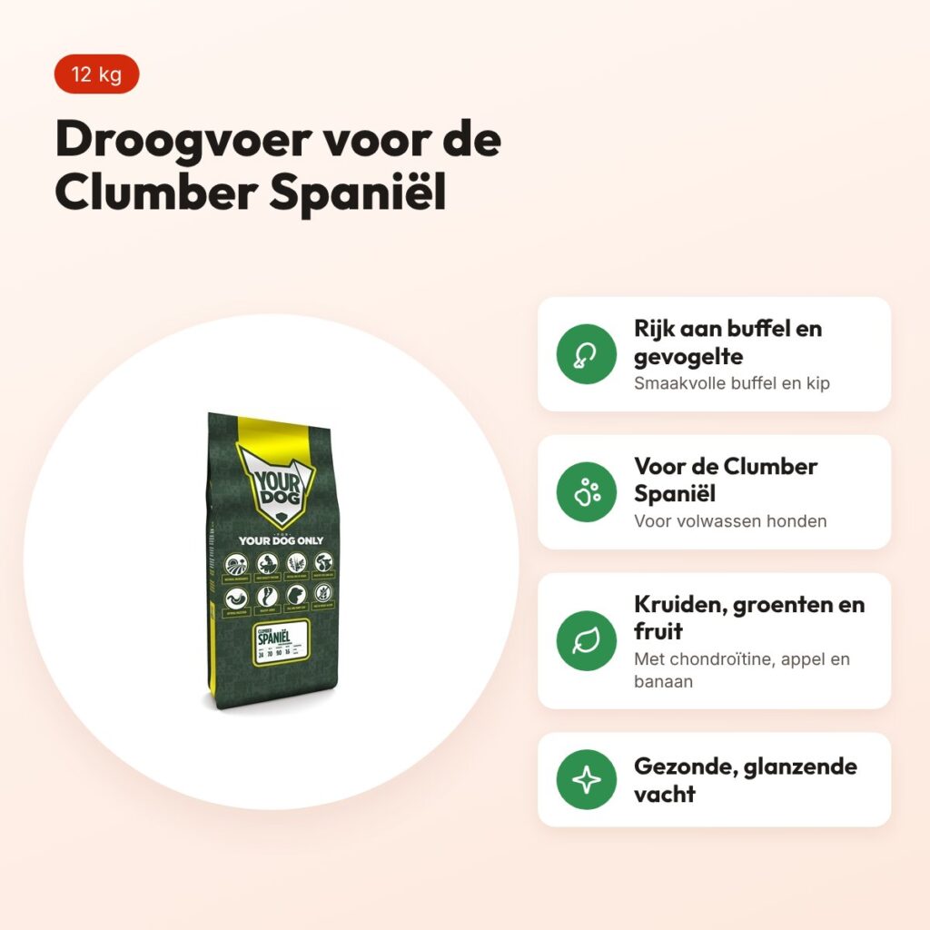 Yourdog hondenvoer Clumber Spaniël Adult 12 kg – buffel en gevogelte – voordelen