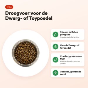 Yourdog hondenvoer Dwerg- of Toypoedel 12 kg – buffel en gevogelte – voordelen
