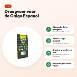 Yourdog hondenvoer Galgo Espanol Adult 12 kg – buffel en gevogelte – voordelen