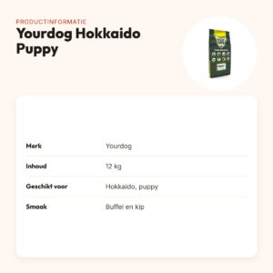 Yourdog hondenvoer Hokkaido Puppy 12 kg – buffel en kip – productinformatie