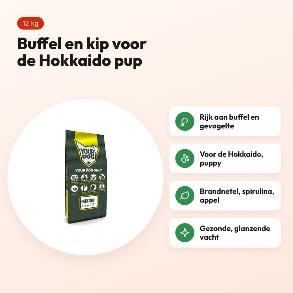 Yourdog hondenvoer Hokkaido Puppy 12 kg – buffel en kip – voordelen