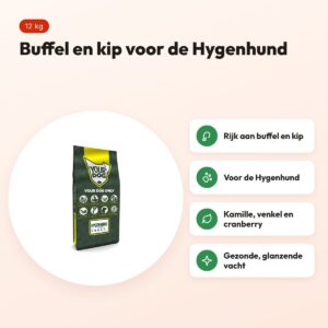 Yourdog hondenvoer Hygenhund 12 kg – buffel en kip – voordelen
