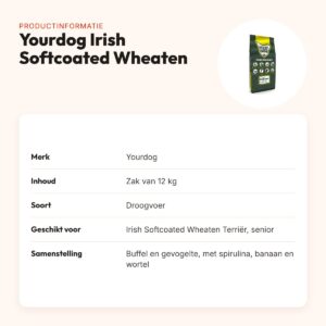 Yourdog hondenvoer Irish Softcoated Wheaten Terriër Senior 12 kg – productinformatie