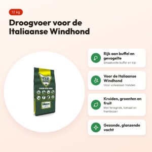 Yourdog hondenvoer Italiaanse Windhond Adult 12 kg – buffel en gevogelte – voordelen