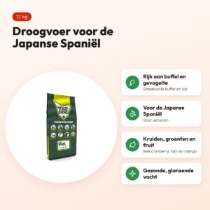 Yourdog hondenvoer Japanse Spaniël Senior 12 kg – buffel en gevogelte – voordelen