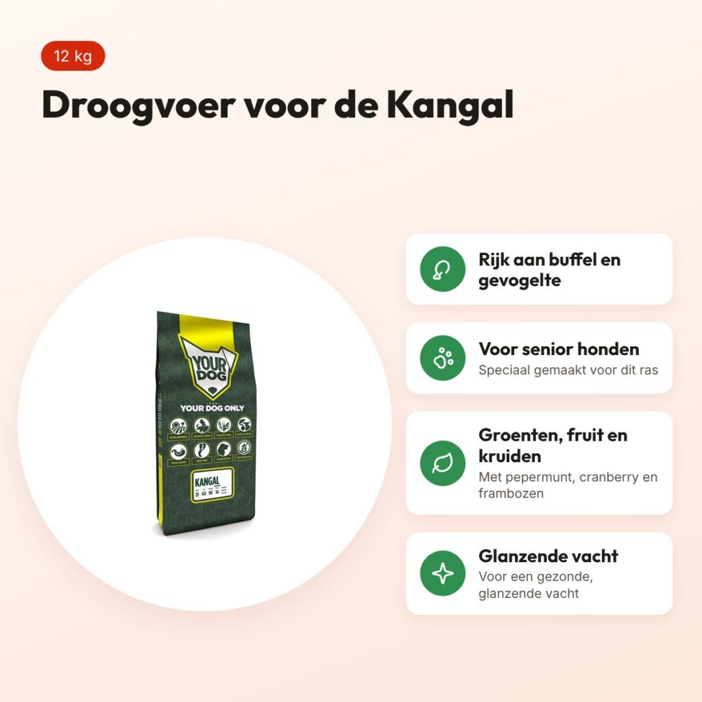 Yourdog hondenvoer Kangal Senior 12 kg – buffel en gevogelte – voordelen