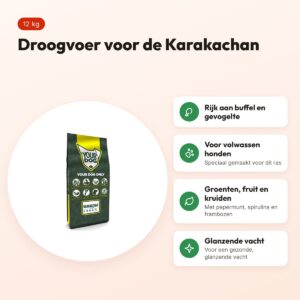 Yourdog hondenvoer Karakachan Adult 12 kg – buffel en gevogelte – voordelen