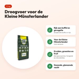 Yourdog hondenvoer Kleine Münsterlander Senior 12 kg – buffel en gevogelte – voordelen