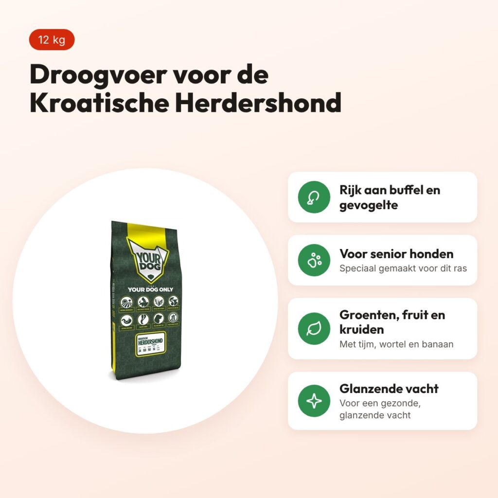 Yourdog hondenvoer Kroatische Herdershond Senior 12 kg – voordelen