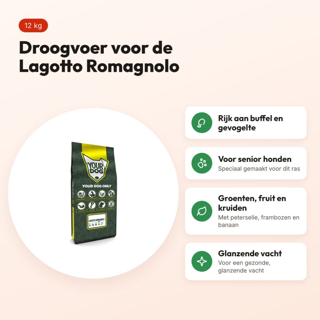 Yourdog hondenvoer Lagotto Romagnolo Senior 12 kg – buffel en gevogelte – voordelen