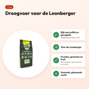 Yourdog hondenvoer Leonberger 12 kg – buffel en gevogelte – voordelen