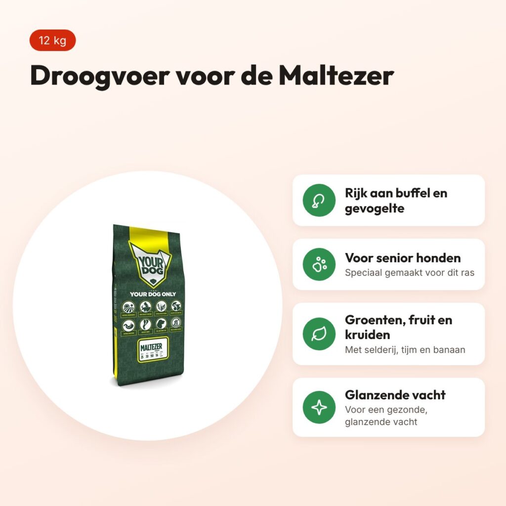 Yourdog hondenvoer Maltezer Senior 12 kg – buffel en gevogelte – voordelen