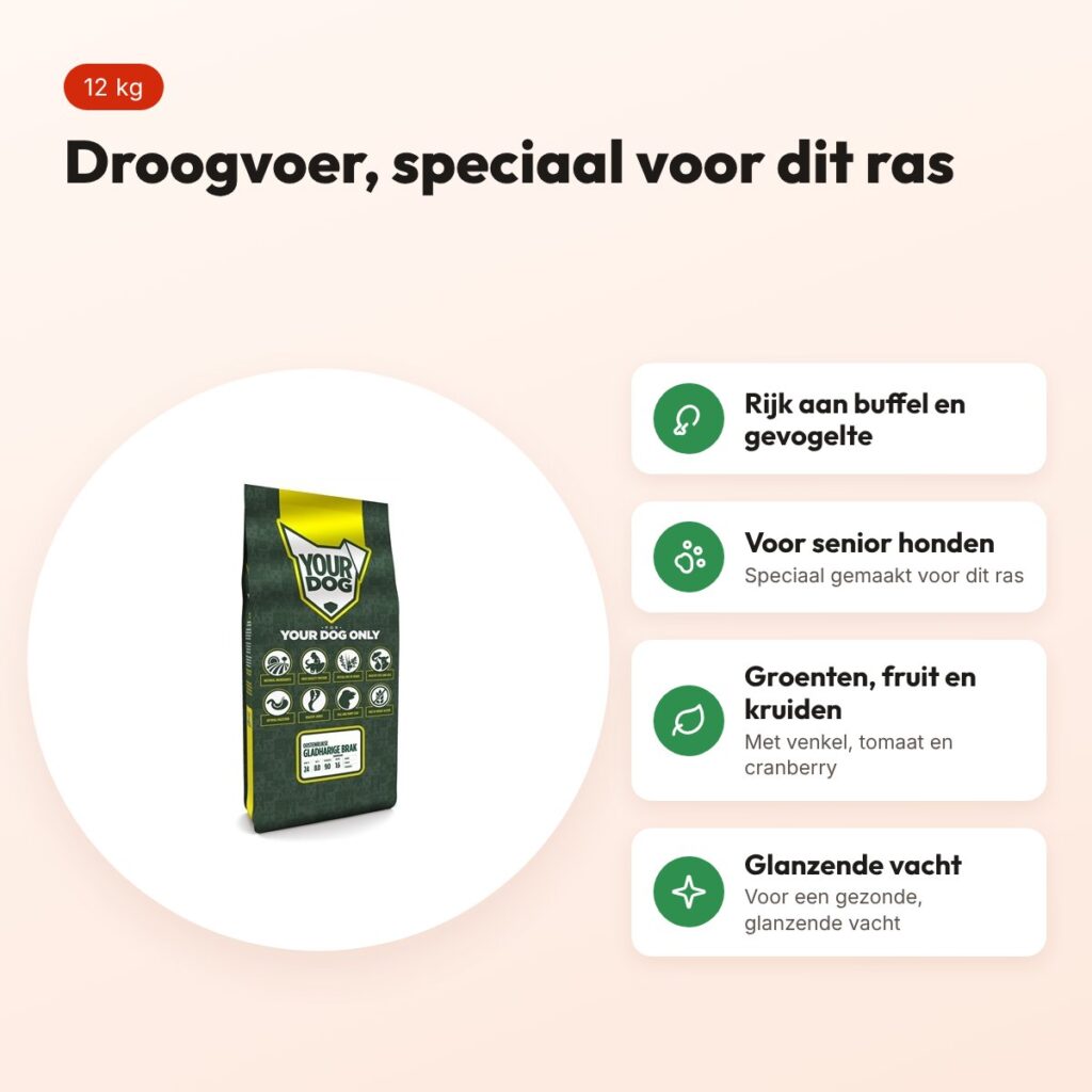 Yourdog hondenvoer Oostenrijkse Gladharige Brak Senior 12 kg – voordelen