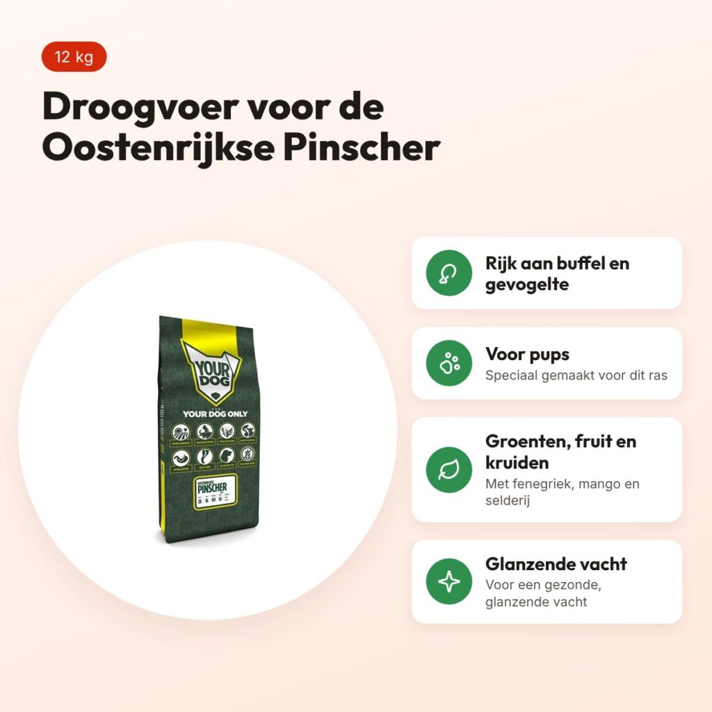 Yourdog hondenvoer Oostenrijkse Pinscher Pup 12 kg – buffel en gevogelte – voordelen