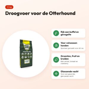 Yourdog hondenvoer Otterhound Adult 12 kg – buffel en gevogelte – voordelen