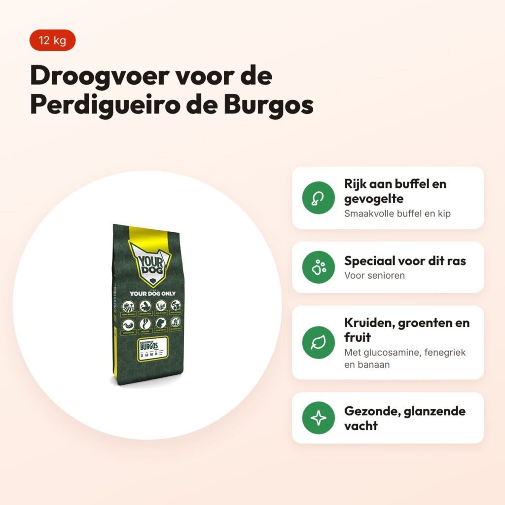 Yourdog hondenvoer Perdigueiro de Burgos Senior 12 kg – buffel en gevogelte – voordelen
