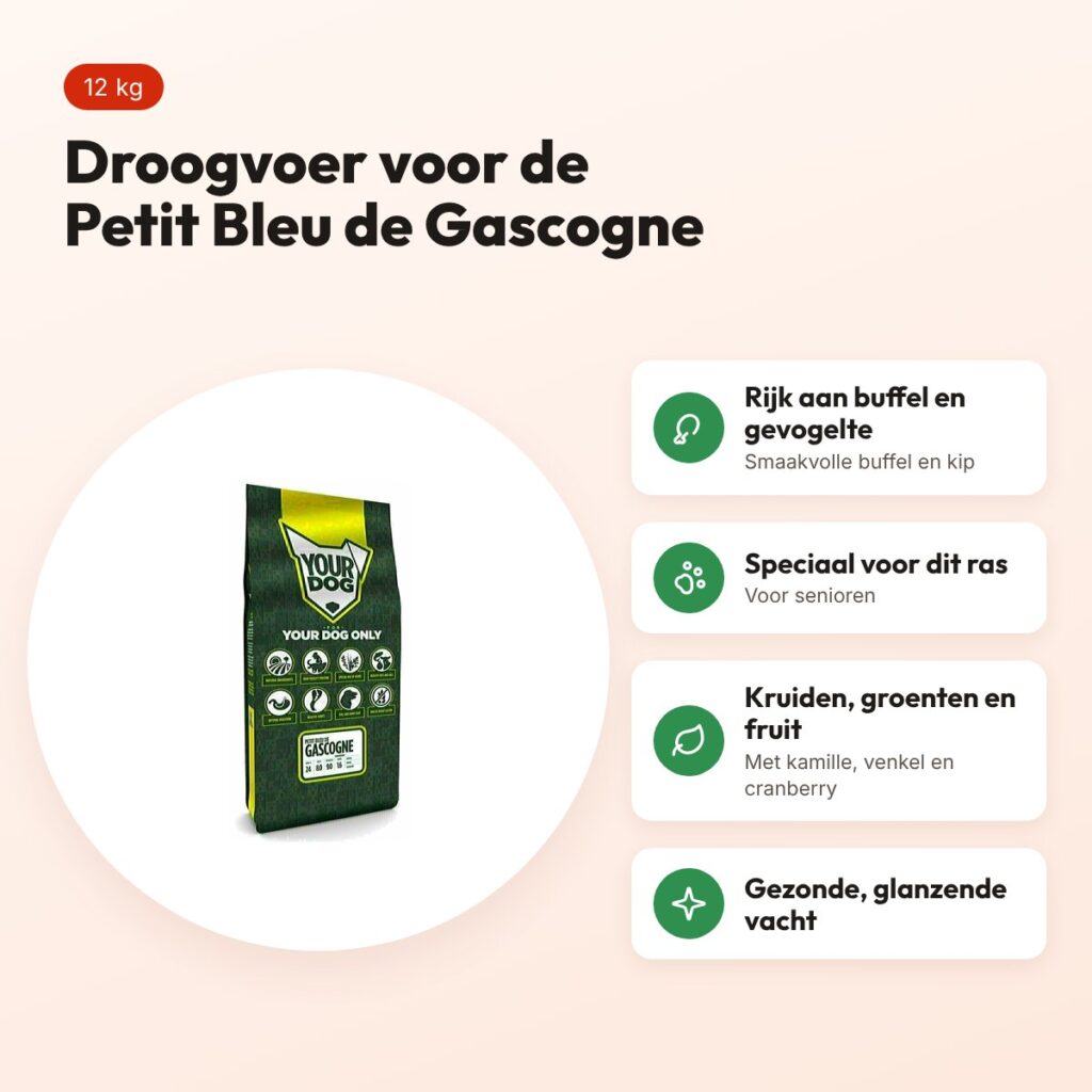 Yourdog hondenvoer Petit Bleu de Gascogne Senior 12 kg – voordelen