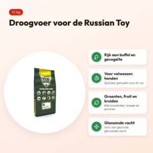Yourdog hondenvoer Russian Toy Adult 12 kg – buffel en gevogelte – voordelen