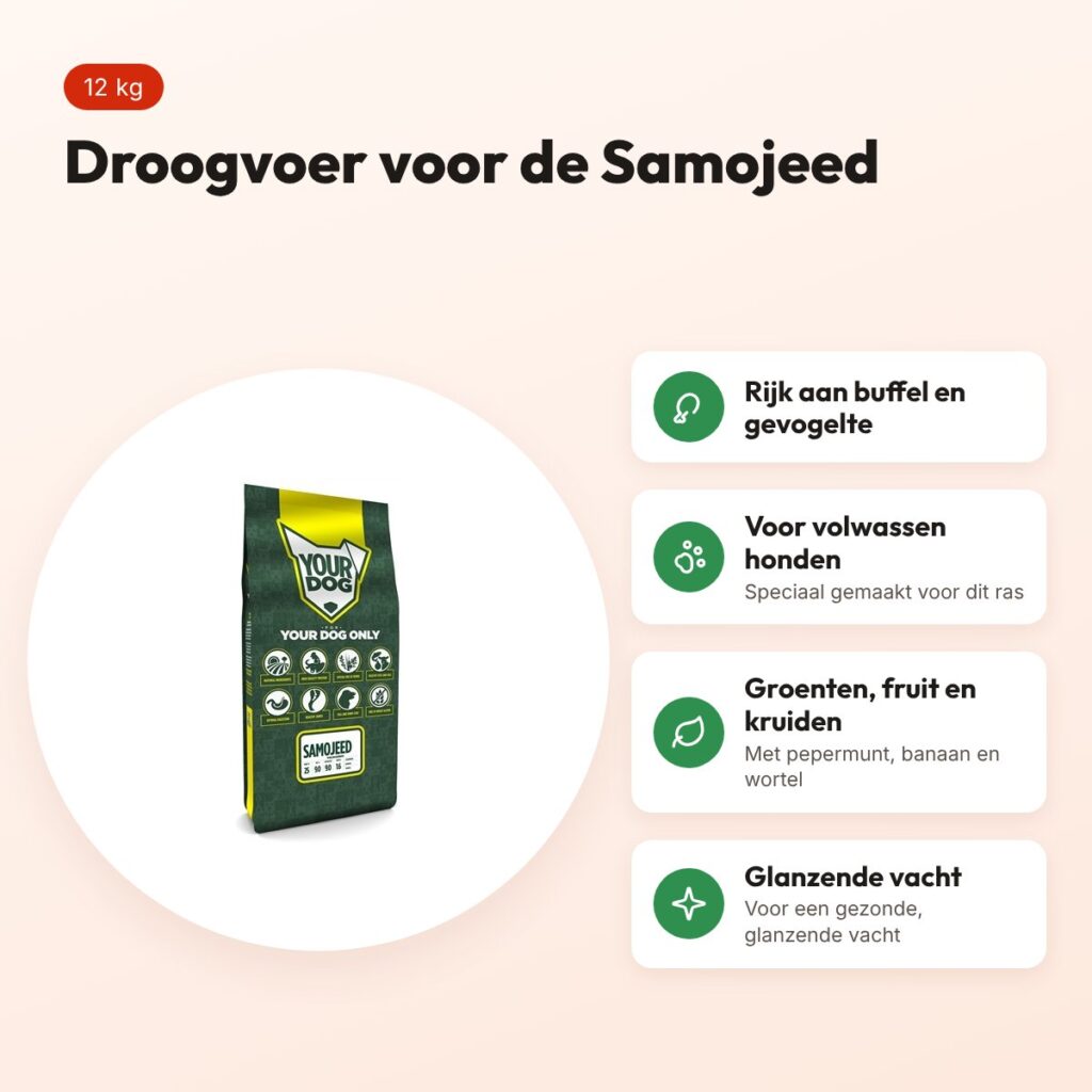 Yourdog hondenvoer Samojeed Adult 12 kg – buffel en gevogelte – voordelen
