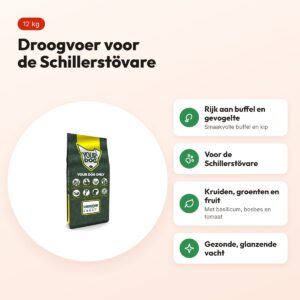 Yourdog hondenvoer Schillerstövare 12 kg – buffel en gevogelte – voordelen