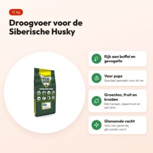 Yourdog hondenvoer Siberische Husky Pup 12 kg – buffel en gevogelte – voordelen