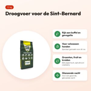 Yourdog hondenvoer Sint-Bernard Adult 12 kg – buffel en gevogelte – voordelen