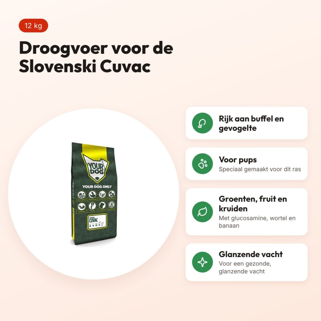 Yourdog hondenvoer Slovenski Cuvac Pup 12 kg – buffel en gevogelte – voordelen