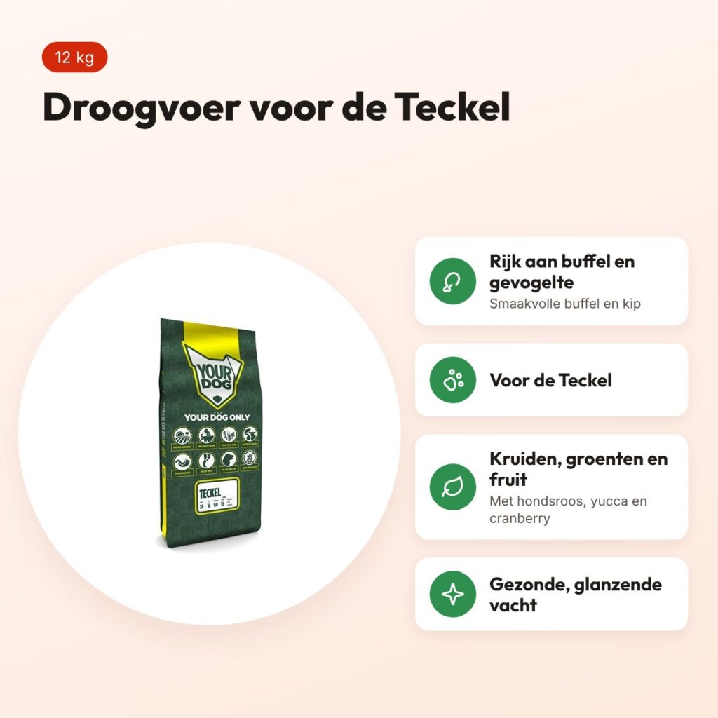 Yourdog hondenvoer Teckel 12 kg – buffel en gevogelte – voordelen