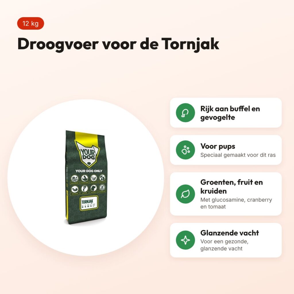 Yourdog hondenvoer Tornjak Pup 12 kg – buffel en gevogelte – voordelen