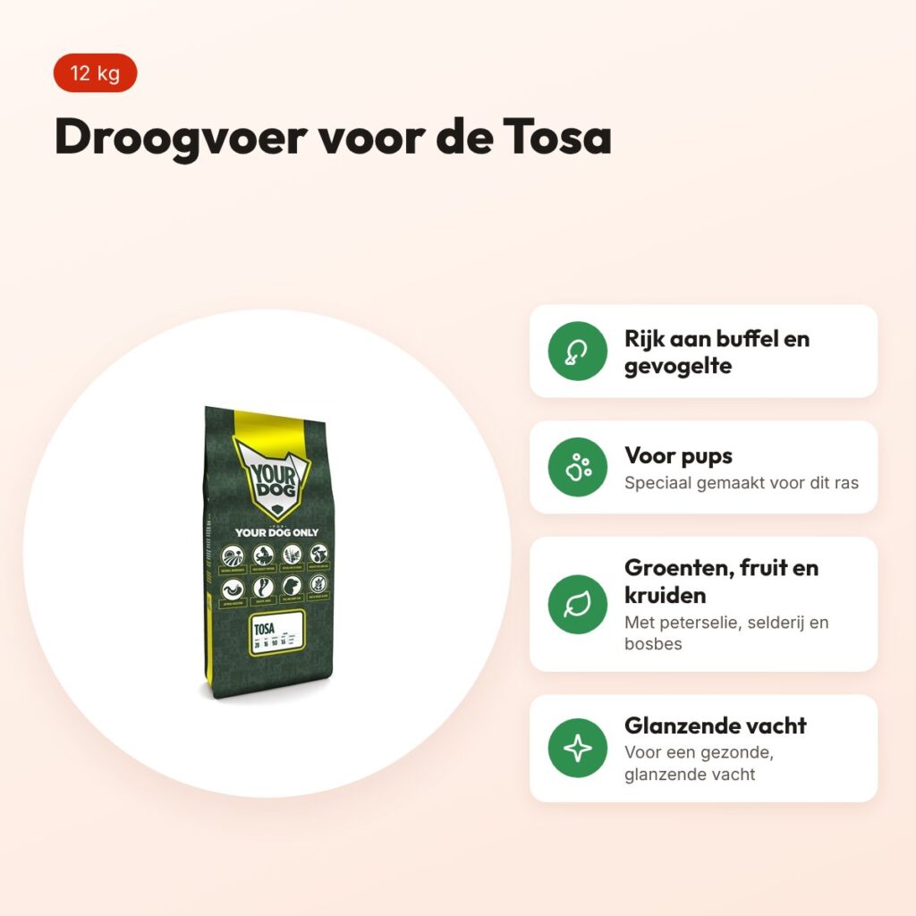 Yourdog hondenvoer Tosa Pup 12 kg – buffel en gevogelte – voordelen