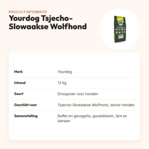 Yourdog hondenvoer Tsjecho-Slowaakse Wolfhond Senior 12 kg – productinformatie