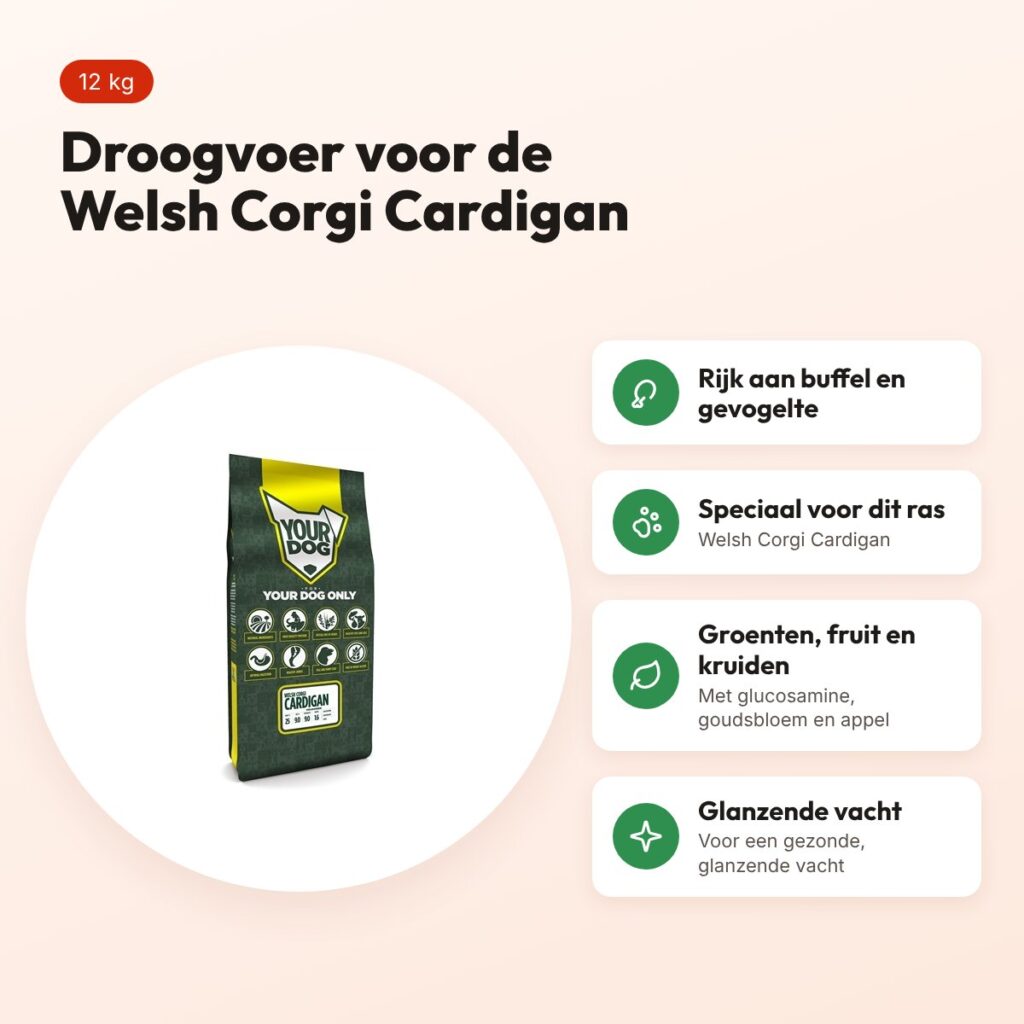 Yourdog hondenvoer Welsh Corgi Cardigan 12 kg – buffel en gevogelte – voordelen