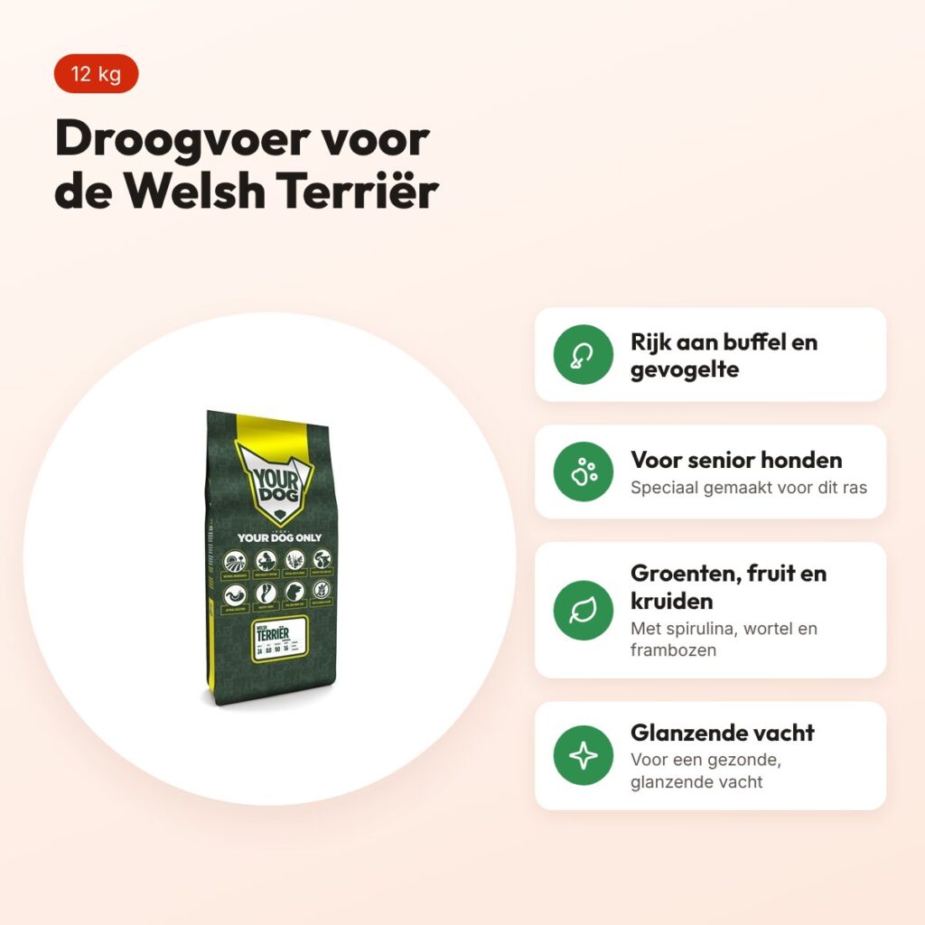 Yourdog hondenvoer Welsh Terriër Senior 12 kg – buffel en gevogelte – voordelen
