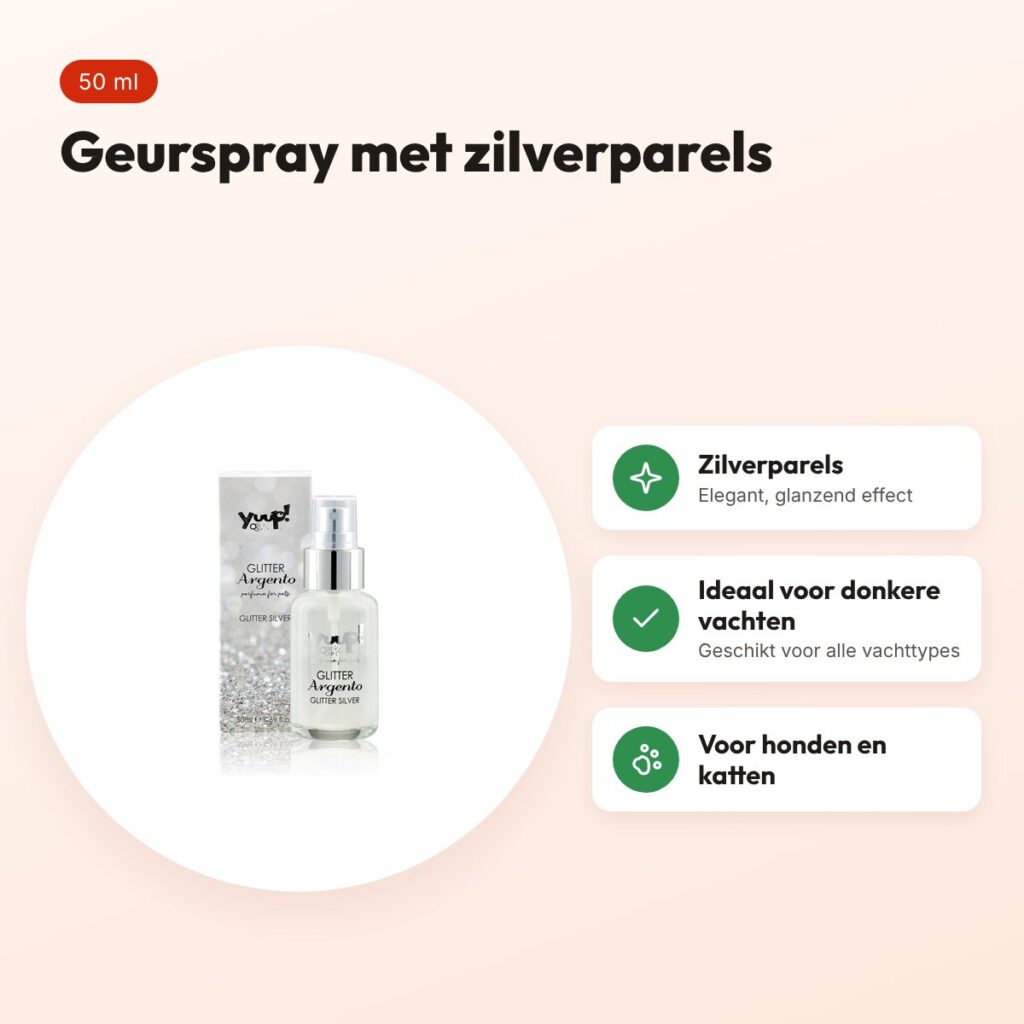 Yuup Glitter Silver parfum 50 ml – geurspray met zilverparels – voordelen