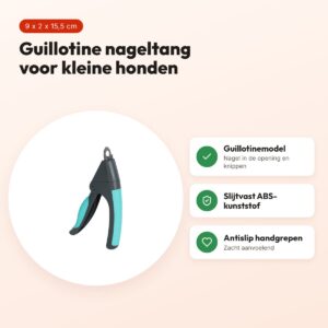 Zolux Anah nageltang guillotine 9 x 2 x 15,5 cm – zwart/blauw – voordelen