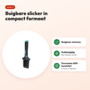 Zolux Anah slickerborstel dubbelzijdig buigbaar S 6 x 4 x 21 cm – voordelen