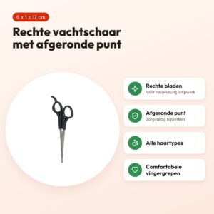Zolux Anah vachtschaar recht 6 x 1 x 17 cm – met afgeronde punt – voordelen