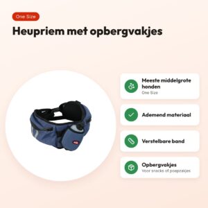 Zolux Bivouak heupriem Sport blauw One Size – ademend materiaal – voordelen