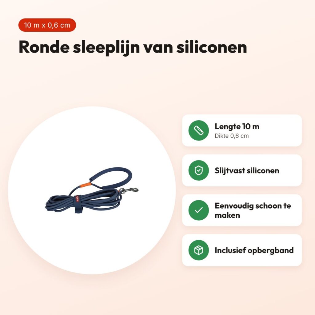 Zolux Bivouak sleeplijn rond siliconen blauw 10 m x 0,6 cm – voordelen