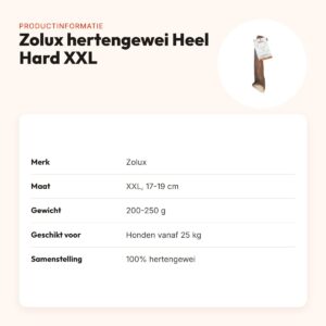 Zolux hertengewei Heel Hard maat XXL – voor honden vanaf 25 kg – productinformatie