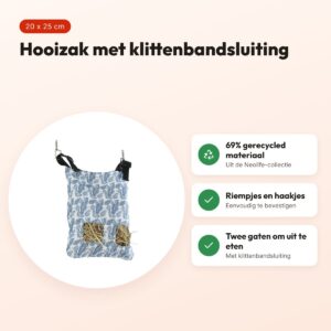 Zolux Neolife hooizak cavia blauw 20 x 25 cm – voordelen