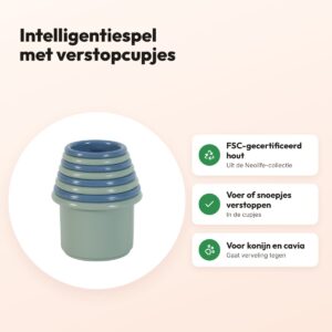 Zolux Neolife Treat Hiding Cup Set – intelligentiespel voor konijn en cavia – voordelen