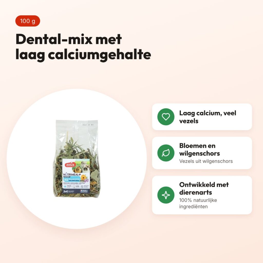 Zolux Nutrimeal Mix Dental 100 g – knaagdieren – voordelen